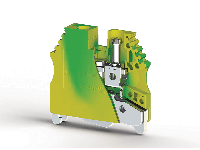 8.00 mm Width and 42.00 mm Height Yellow-Green Terminal Block