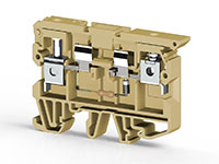 8.00 mm Width and 60.00 mm Height Beige Terminal Block