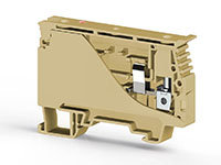 10.00 mm Width and 74.40 mm Height Beige Terminal Block
