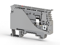 10.00 mm Width and 74.40 mm Height Gray Terminal Block