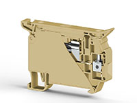 8.00 mm Width and 69.60 mm Height Beige Terminal Block