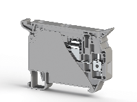 8.00 mm Width and 69.60 mm Height Gray Terminal Block