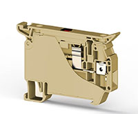 8.00 mm Width and 69.60 mm Height Beige Terminal Block