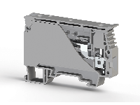 10.00 mm Width and 74.40 mm Height Gray Terminal Block