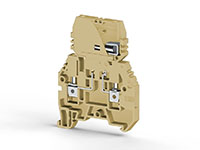 6.20 mm Width and 54.00 mm Height Beige Terminal Block