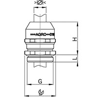 1.5 mm Pitch Thread and 5 mm Thread Length Metric Cable Gland for 1.0 to 5.0 mm Diameter Cable - 2