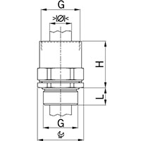1.5 mm Pitch Thread and 10 mm Thread Length Metric Cable Gland for 2.5 to 10.0 mm Diameter Cable - 2