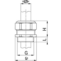 1.5 mm Pitch Thread and 12 mm Thread Length Metric Cable Gland for 6.0 to 10.5 mm Diameter Cable (1520.17)