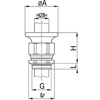 1.5 mm Pitch Thread and 5 mm Thread Length Metric Cable Gland for 6.0 to 10.5 mm Diameter Cable (1800.10.17) - 2