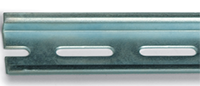 TS Series 35 x 7.5 mm Size and 2 m Length Steel Slotted Shallow DIN Rail