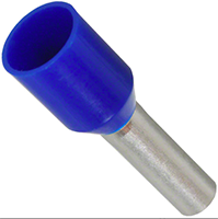 2.50 mm² Wire Size and 12 mm Pin Length Blue Insulated Single Wire Ferrule (11121025)