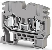 5.00 mm Width and 33.20 mm Height Gray Terminal Block