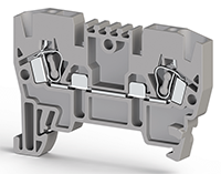 5.00 mm Width and 51.00 mm Height Gray Terminal Block