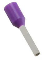 0.25 mm² Wire Size and 6 mm Pin Length Violet Insulated Single Wire Ferrule