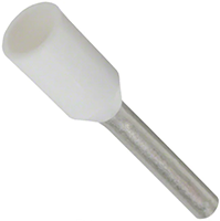 0.50 mm² Wire Size and 10 mm Pin Length White Insulated Single Wire Ferrule (11101050)