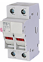 2 Pole, 10 x 38 mm Fuse Size, and 18 to 8 AWG Wire Size Fuse Holder with LED Indication