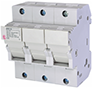 3 Pole, 14 x 51 mm Fuse Size, and 16 to 6 AWG Wire Size Fuse Holder