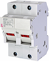2 Pole, 14 x 51 mm Fuse Size, and 16 to 6 AWG Wire Size Fuse Holder with LED Indication