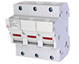 3 Pole, 14 x 51 mm Fuse Size, and 16 to 6 AWG Wire Size Fuse Holder with LED Indication