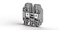 16.00 mm Width and 52.80 mm Height Gray Terminal Block