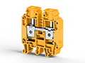 12.00 mm Width and 52.80 mm Height Yellow Terminal Block