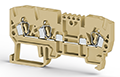 5.00 mm Width and 66.60 mm Height Beige Terminal Block