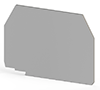 1.50 mm Width, 49.40 mm Height, and 40.30 mm Total Depth Gray End Plate