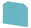 1.50 mm Width, 49.40 mm Height, and 40.30 mm Total Depth Blue End Plate