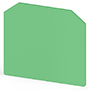 1.50 mm Width, 49.40 mm Height, and 40.30 mm Total Depth Green End Plate