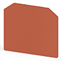 1.50 mm Width, 49.40 mm Height, and 40.30 mm Total Depth Red End Plate