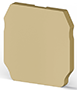 3.00 mm Width, 27.00 mm Height, and 28.15 mm Total Depth Beige End Plate