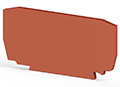 2.00 mm Width, 51.00 mm Height, and 25.00 mm Total Depth Red End Plate