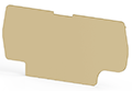2.00 mm Width, 70.00 mm Height, and 32.50 mm Total Depth Beige End Plate
