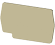 1.00 mm Width, 53.10 mm Height, and 30.30 mm Total Depth Beige End Plate