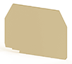 1.20 mm Width, 53.50 mm Height, and 37.10 mm Total Depth Beige End Plate