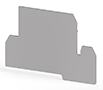 1.30 mm Width, 82.50 mm Height, and 54.80 mm Total Depth Gray End Plate