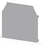 1.20 mm Width, 52.60 mm Height, and 47.55 mm Total Depth Gray End Plate