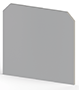 1.20 mm Width, 42.70 mm Height, and 39.00 mm Total Depth Gray Partition Plate