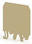 1.50 mm Width, 52.80 mm Height, and 62.40 mm Total Depth Beige Partition Plate