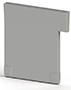 Gray Small Partition Plate