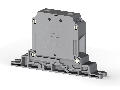 20.00 mm Width and 135.40 mm Height Gray Terminal Block