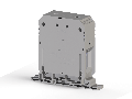 36.00 mm Width and 135.40 mm Height Gray Terminal Block