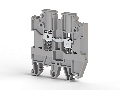 6.00 mm Width and 49.40 mm Height Gray Terminal Block