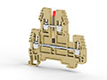 5.00 mm Width and 64.00 mm Height Beige Terminal Block