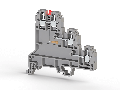 6.00 mm Width and 74.30 mm Height Gray Terminal Block