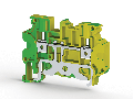 6.00 mm Width and 57.50 mm Height Yellow-Green Terminal Block