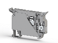 8.00 mm Width and 69.60 mm Height Gray Terminal Block