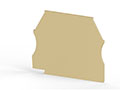 1.20 mm Width, 42.70 mm Height, and 34.00 mm Total Depth Beige End Plate