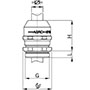 1.5 mm Pitch Thread and 5 mm Thread Length Metric Cable Gland for 1.0 to 5.0 mm Diameter Cable - 2