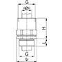 1.5 mm Pitch Thread and 10 mm Thread Length Metric Cable Gland for 2.5 to 10.0 mm Diameter Cable - 2